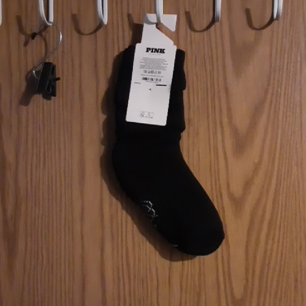 PINK Victoria's Secret Black Socks